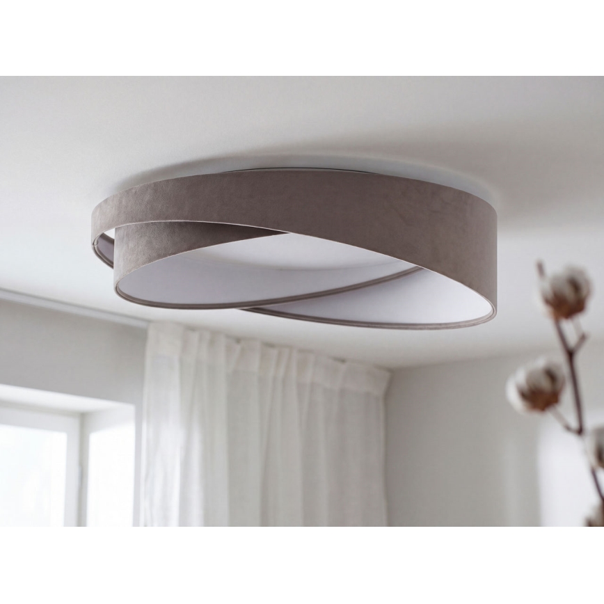 LED ściemnialna lampa sufitowa SMART GALAXY MODERN LED/24W/230V 3000-6500K śr. 55 cm szara/biała + pilot zdalnego sterowania