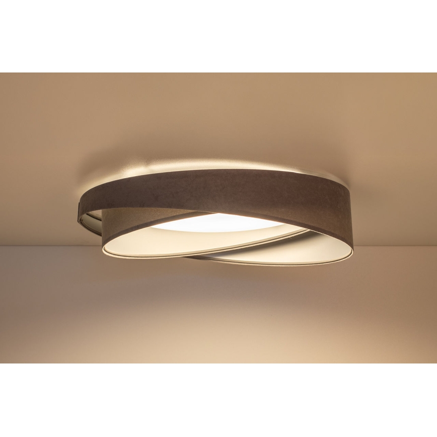 Ściemnialna lampa sufitowa SMART GALAXY MODERN LED/24W/230V 3000-6500K śr. 55 cm szary/srebrny + pilot zdalnego sterowania