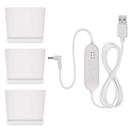 Ściemnialna wewnętrzna lampa LED do uprawy roślin GROW LED/7W/5V