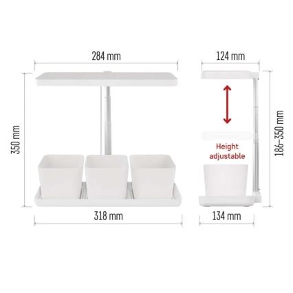 Ściemnialna wewnętrzna lampa LED do uprawy roślin GROW LED/7W/5V