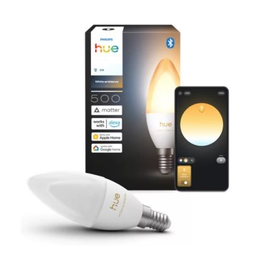 Ściemnialna żarówka LED Philips Hue White Ambiance B39 E14/3,7W/230V 1000-20000K