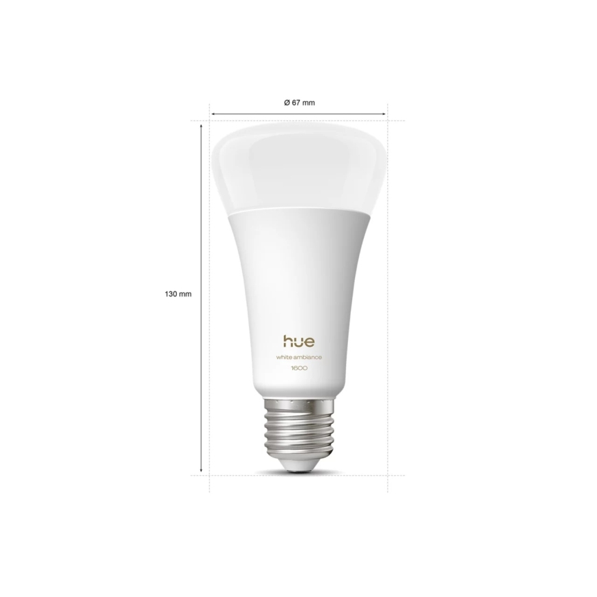 Ściemnialna żarówka LED Philips Hue WHITE AMBIANCE E27/11,8W/230V 1000-20000K