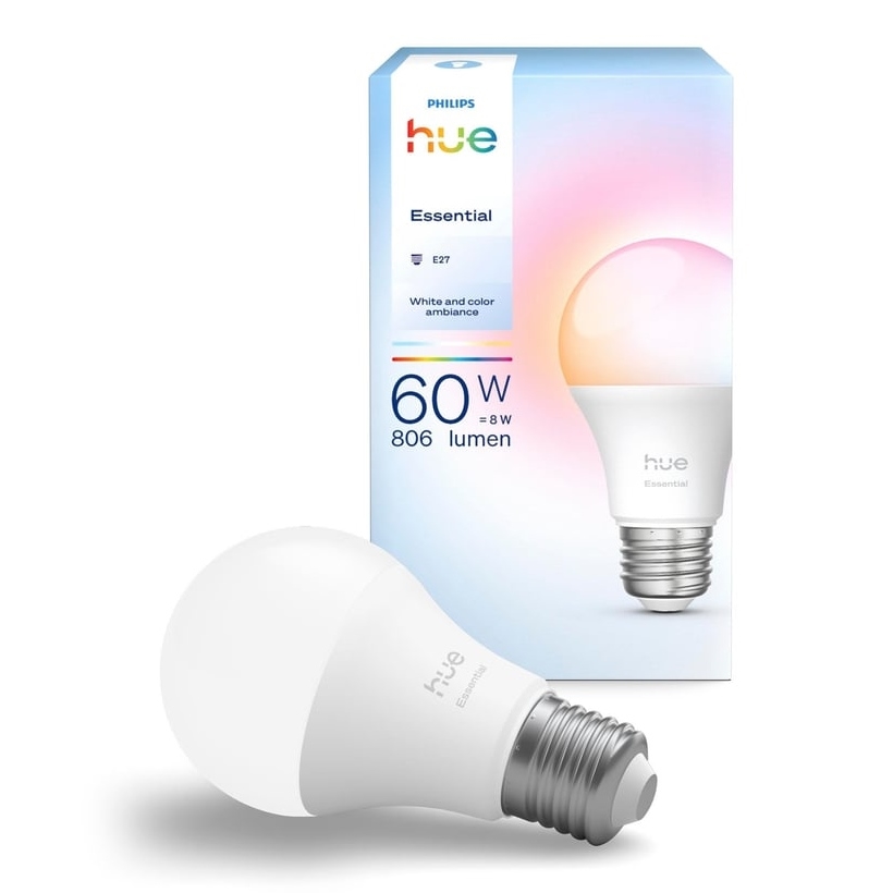 Ściemnialna żarówka LED Philips Hue White And Color Ambiance Essential E27/8W/230V 2200-6500K