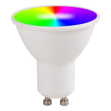 Ściemnialna żarówka LED RGBW GU10/5,5W/230V 3000-6500K Wi-Fi Tuya