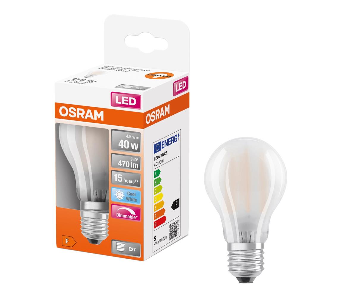 Ściemnialna żarówka LED SUPERSTAR CLASSIC A60 E27/4,8W/230V 4000K - Osram