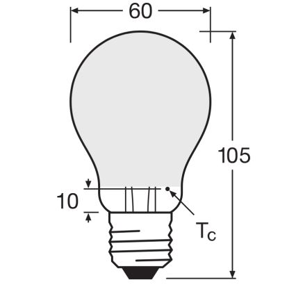 Ściemnialna żarówka LED SUPERSTAR CLASSIC A60 E27/4,8W/230V 4000K - Osram