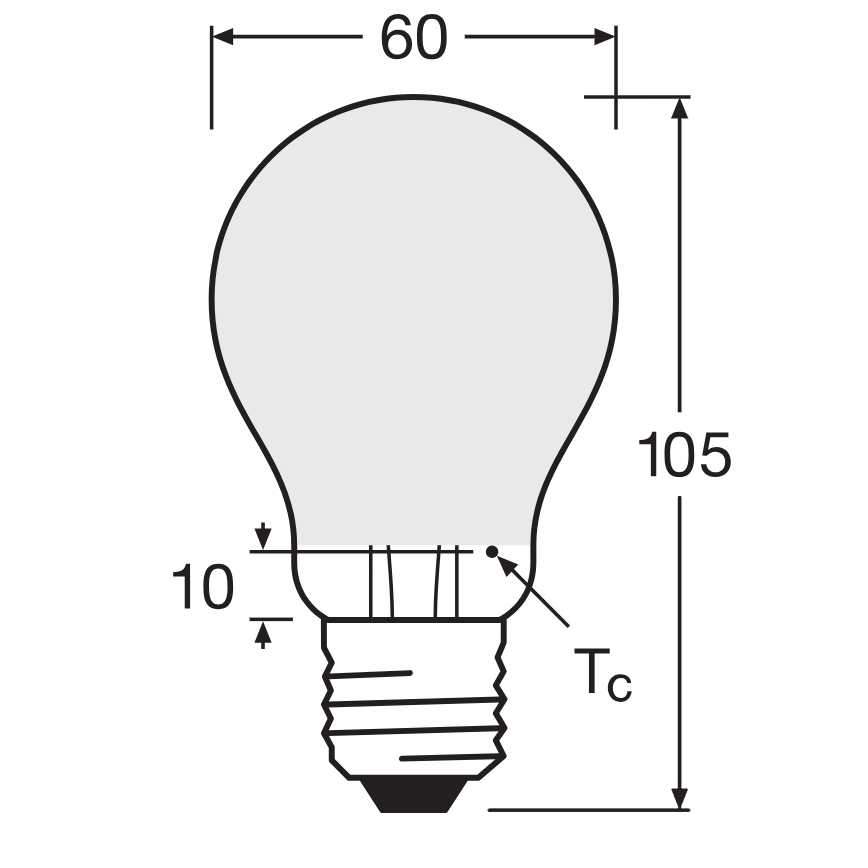 Ściemnialna żarówka LED SUPERSTAR CLASSIC A60 E27/4,8W/230V 4000K - Osram
