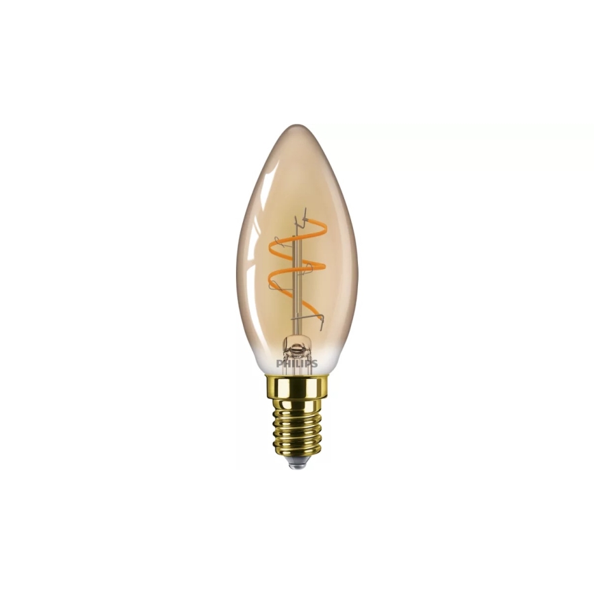 Ściemnialna żarówka LED VINTAGE Philips B35 E14/2,7W/230V 1800K CRI 90