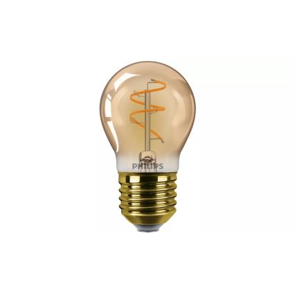 Ściemnialna żarówka LED VINTAGE Philips P45 E27/2,7W/230V 1800K