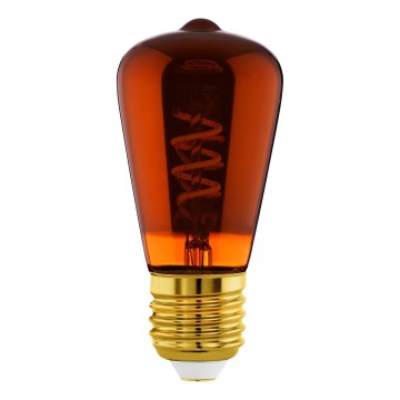 Ściemnialna żarówka LED VINTAGE ST48 E27/4W/230V 2000K czerwona - Eglo 110199