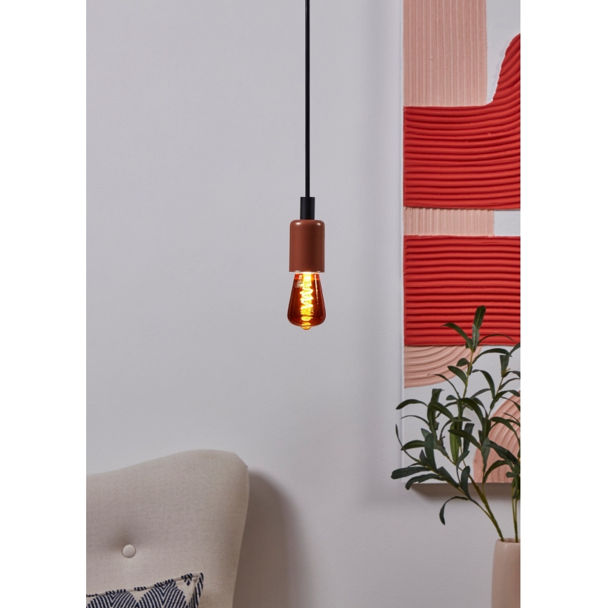 Ściemnialna żarówka LED VINTAGE ST48 E27/4W/230V 2000K czerwona - Eglo 110199