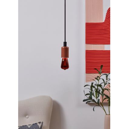 Ściemnialna żarówka LED VINTAGE ST48 E27/4W/230V 2000K czerwona - Eglo 110199