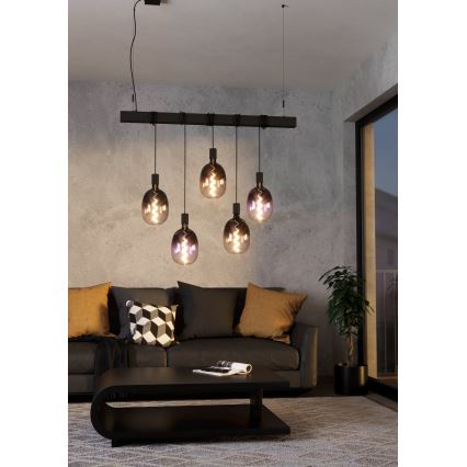 Ściemnialna żarówka LED VINTAGE T120 E27/4W/230V 1800K fioletowa - Eglo 110226