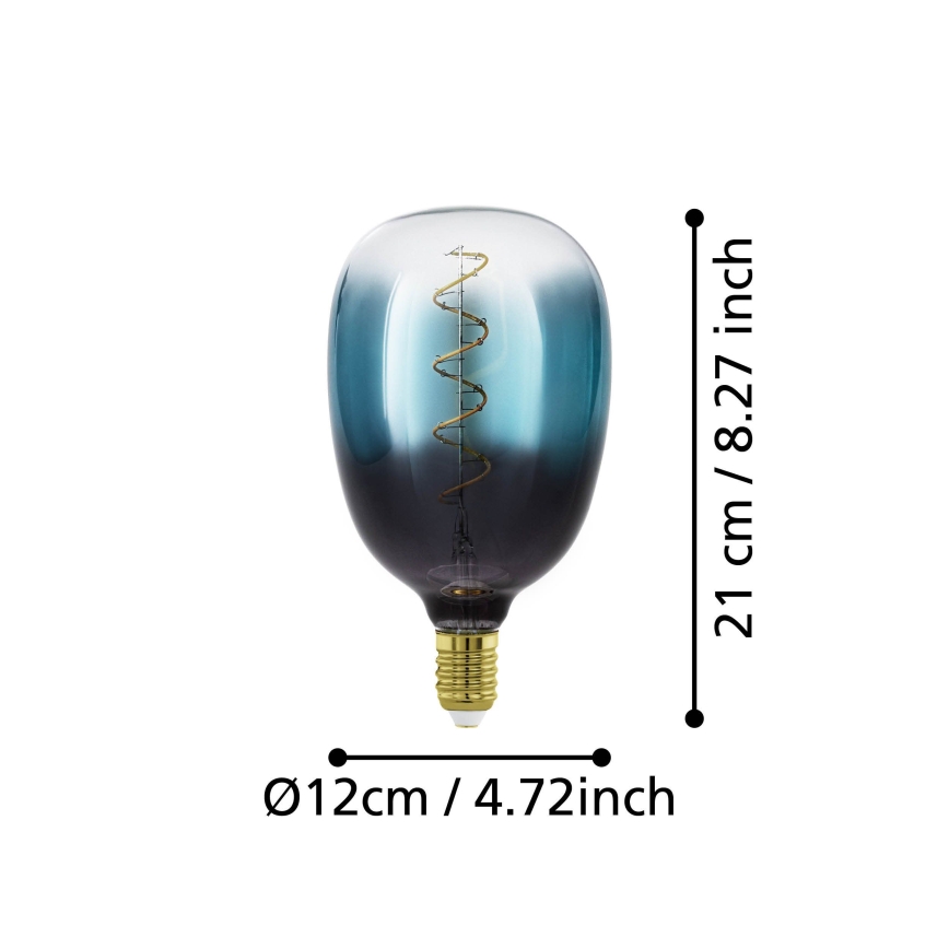 Ściemnialna żarówka LED VINTAGE T120 E27/4W/230V 2000K niebieska - Eglo 110224