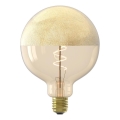 Ściemnialna żarówka LED z złotą nakładką FILAMENT G125 E27/4W/230V 1800K CRI 90