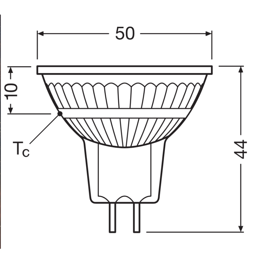 LED Ściemnialna żarówka reflektorowa MR16 GU5,3/3,4W/12V 4000K 36° CRI 90 - Ledvance