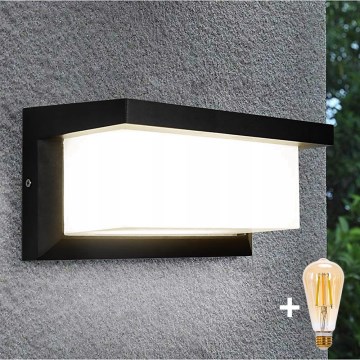 Ściemnialna zewnętrzna oprawa ścienna LED NEELY 1xE27/6W/230V 2700-6500K IP54 czarna