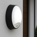 Ściemnialna zewnętrzna oprawa ścienna LED z czujnikiem ruchu, 15/18/20W, 230V, 3000K/4000K/6500K, IP65, czarna/biała