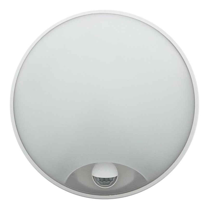 Ściemnialna zewnętrzna oprawa ścienna LED z czujnikiem ruchu, 15/18/20W, 230V, 3000K/4000K/6500K, IP65, czarna/biała