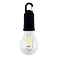 Ściemnialna zewnętrzna wisząca lampa ładowalna LED/3W/5V 400 mAh IP44