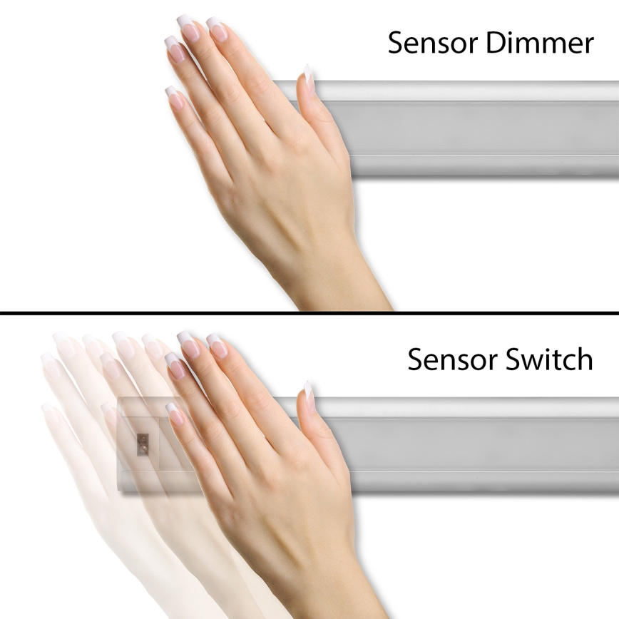 Ściemnialne kuchenne oświetlenie podszafkowe LED z czujnikiem LED/9W/12/230V 4000K