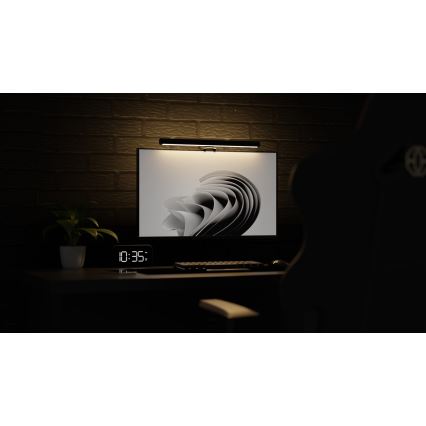 Ściemnialne LED oświetlenie monitora LEVANO LED/5W/5V 3000-6000K czarne