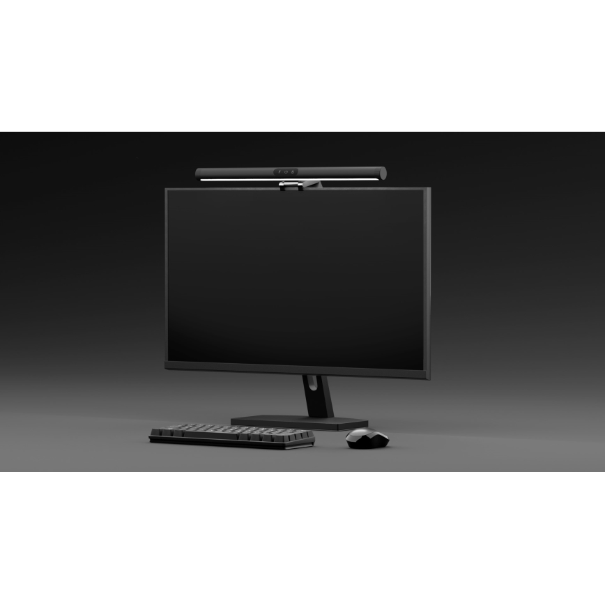 Ściemnialne LED oświetlenie monitora LEVANO LED/5W/5V 3000-6000K czarne