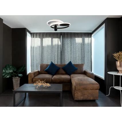 Ściemnialne oświetlenie LED LED/65W/230V 3000-6500K biały/czarny + pilot zdalnego sterowania