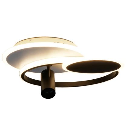 Ściemnialne oświetlenie LED LED/65W/230V 3000-6500K biały/czarny + pilot zdalnego sterowania