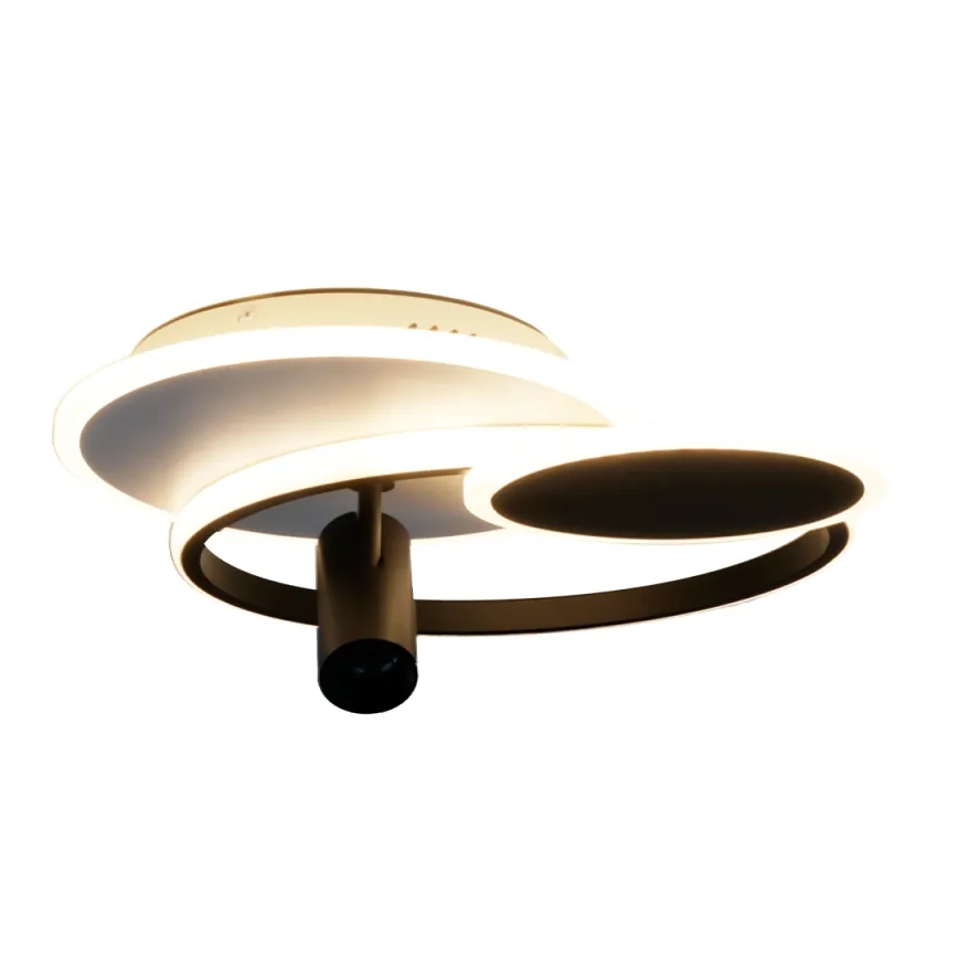 Ściemnialne oświetlenie LED LED/65W/230V 3000-6500K biały/czarny + pilot zdalnego sterowania