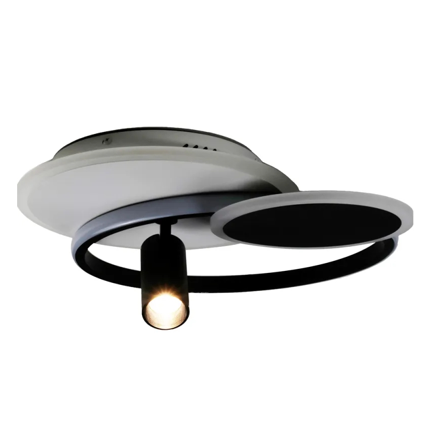 Ściemnialne oświetlenie LED LED/65W/230V 3000-6500K biały/czarny + pilot zdalnego sterowania