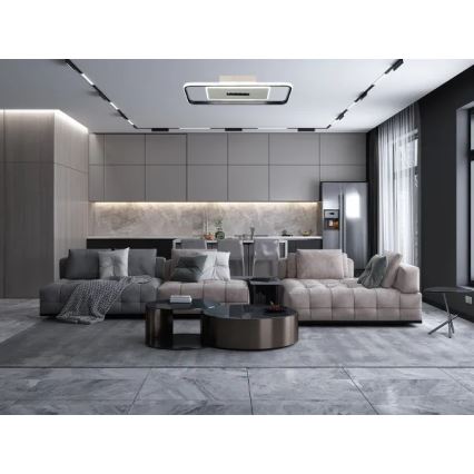 Ściemnialne oświetlenie LED LED/75W/230V 3000-6500K biały/czarny + pilot zdalnego sterowania