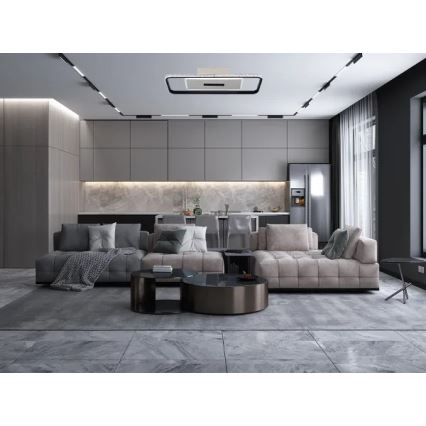 Ściemnialne oświetlenie LED LED/75W/230V 3000-6500K biały/czarny + pilot zdalnego sterowania