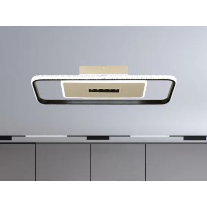 Ściemnialne oświetlenie LED LED/75W/230V 3000-6500K biały/czarny + pilot zdalnego sterowania