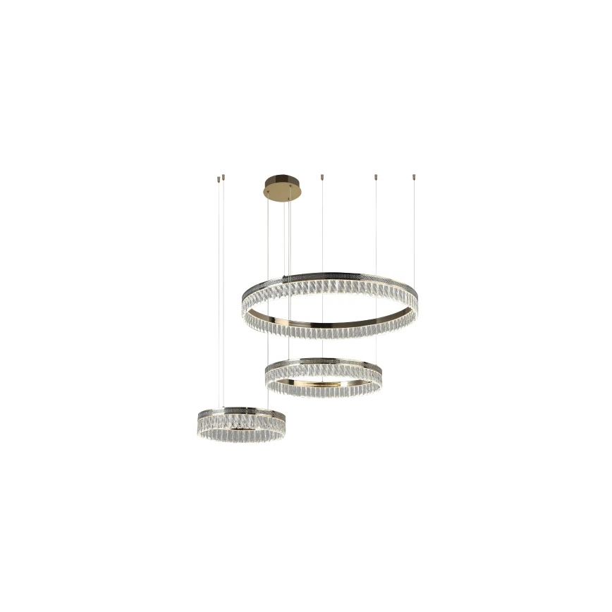 Kryształowy żyrandol LED ściemnialny na lince THALIA LED/120W/230V 3000-6000K + pilot zdalnego sterowania