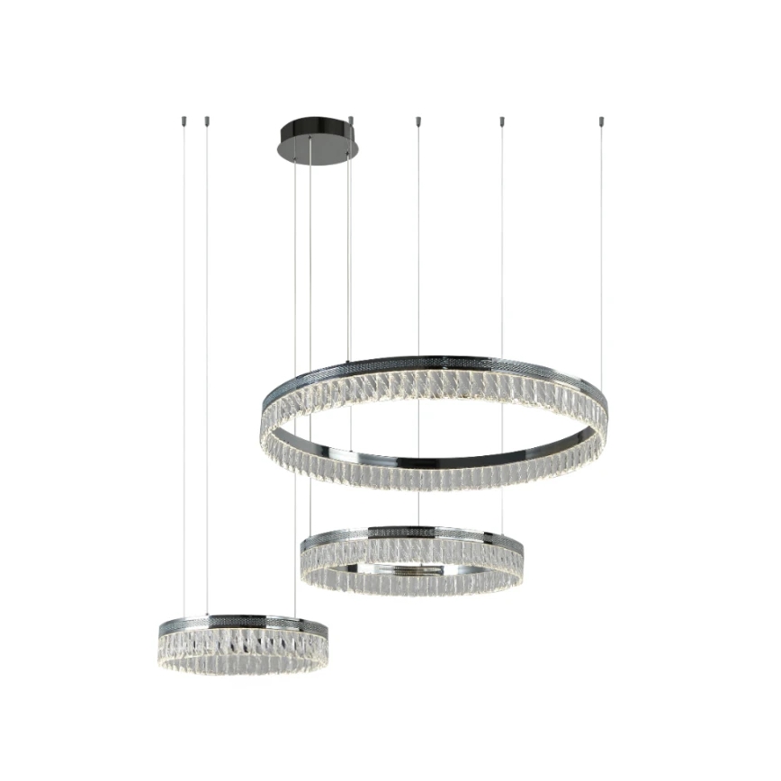 Kryształowy ściemnialny żyrandol LED na lince THALIA LED/120W/230V 3000-6000K + zdalne sterowanie