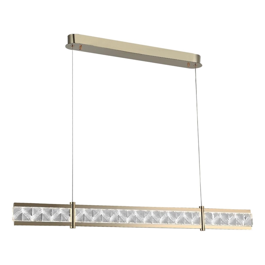 Ściemnialny kryształowy żyrandol na lince ENRIQUE LED/20W//230V 3000-6000K + zdalne sterowanie