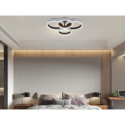 Ściemnialny natynkowy żyrandol LED 150W/230V 3000-6500K + pilot zdalnego sterowania