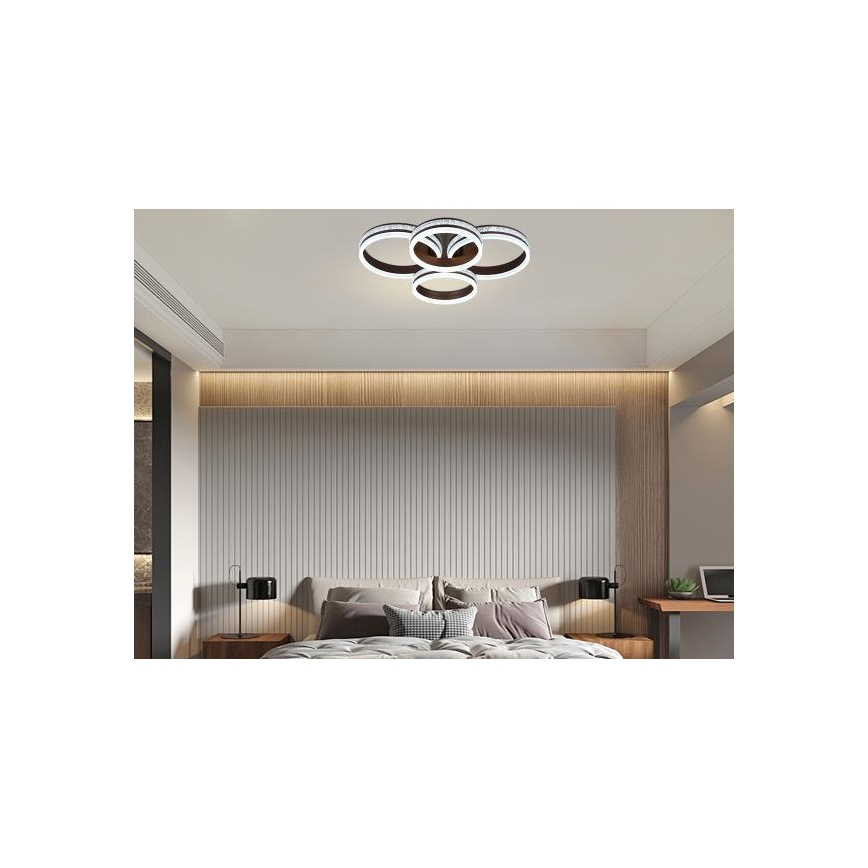 Ściemnialny natynkowy żyrandol LED 150W/230V 3000-6500K + pilot zdalnego sterowania