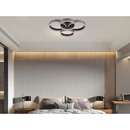 Ściemnialny natynkowy żyrandol LED 150W/230V 3000-6500K + pilot zdalnego sterowania