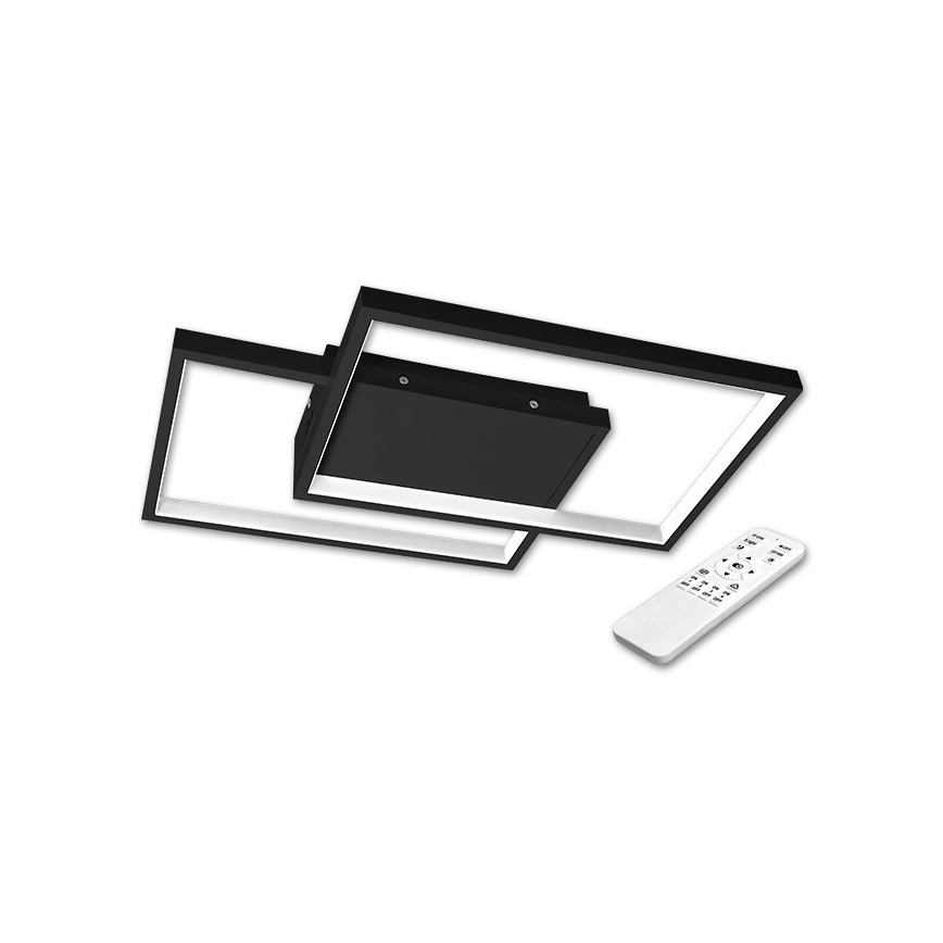 Ściemnialna lampa sufitowa LED/45W/230V 3000-6500K czarna + pilot zdalnego sterowania