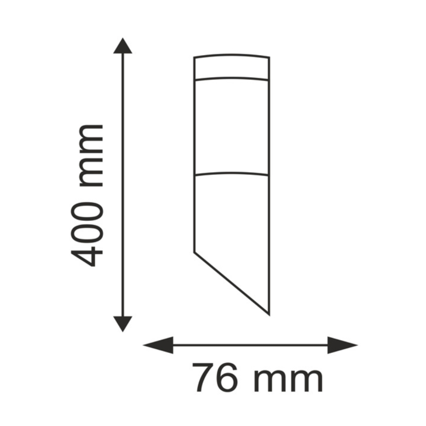 Kinkiet zewnętrzny LED ściemnialny LIVIA 1xE27/6W/230V 2700-6500K Wi-Fi IP44 srebrny