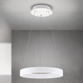 ściemnialny żyrandol LED na lince KOLK LED/40W/230V 2700/3000/4000K Ø 40 cm biały