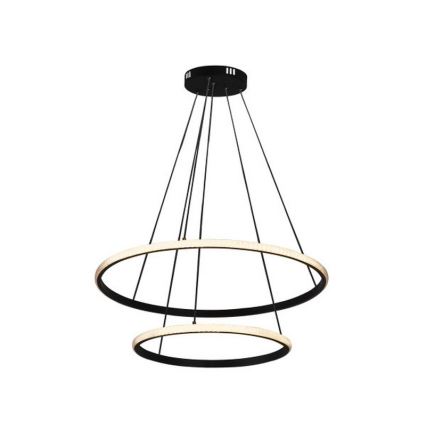 LED ściemnialny żyrandol wiszący na lince LED/55W/230V 3000–6500K, średnica 60 cm + pilot zdalnego sterowania