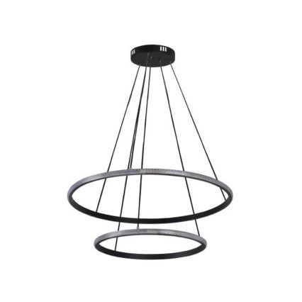 LED ściemnialny żyrandol wiszący na lince LED/55W/230V 3000–6500K, średnica 60 cm + pilot zdalnego sterowania