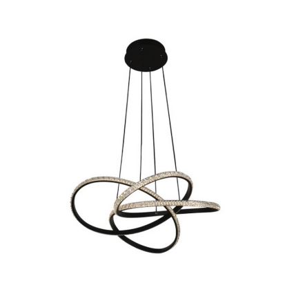 Ściemnialny żyrandol LED na linku LED/95W/230V 3000-6500K śr. 57 cm + pilot zdalnego sterowania