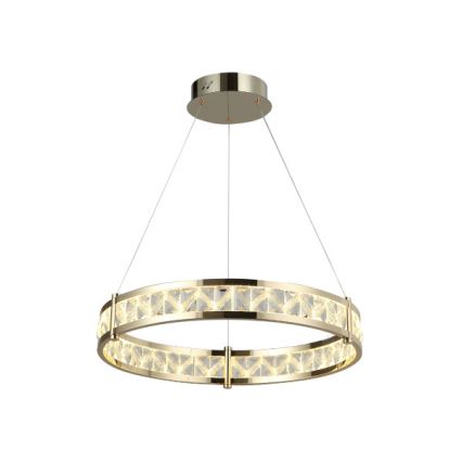 Ściemnialny kryształowy żyrandol na lince ENRIQUE LED/55W//230V 3000-6000K śr. 80 cm + pilot