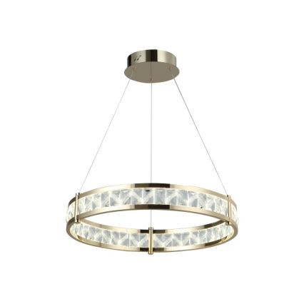 Ściemnialny kryształowy żyrandol na lince ENRIQUE LED/55W//230V 3000-6000K śr. 80 cm + pilot