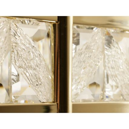 Ściemnialny kryształowy żyrandol na lince ENRIQUE LED/55W//230V 3000-6000K śr. 80 cm + pilot