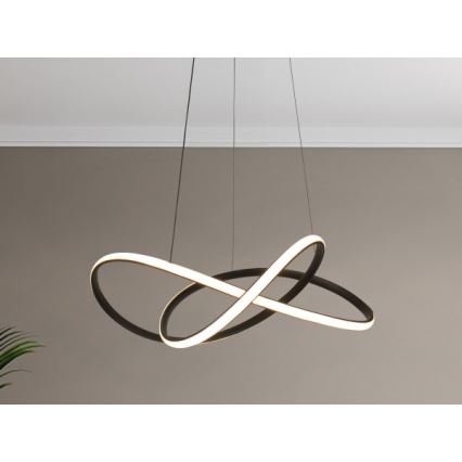 LED ściemnialny żyrandol na lince LED/85W/230V 3000–6500K śr. 60 cm + pilot zdalnego sterowania